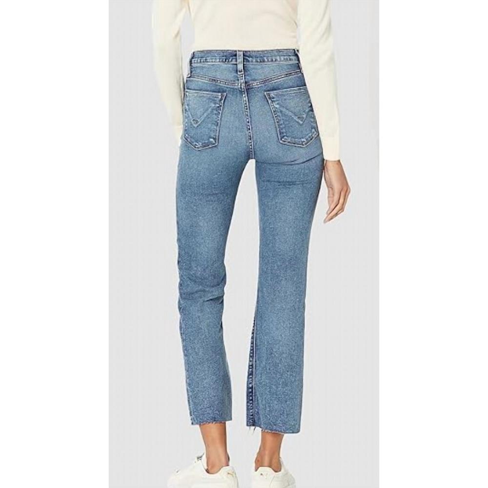 NEW HUDSON barbara high rise bootcut crop jean in dancing days